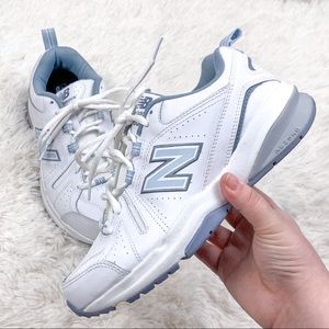 NB baby blue 608 style chunky dad sneaker shoes